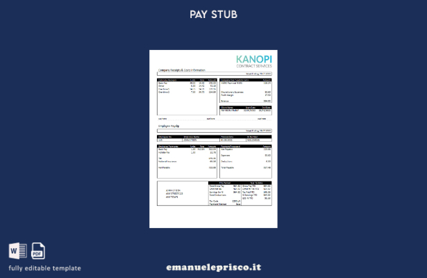stile verificato Modello di società di gestione paghe Kanopi Contract Services d